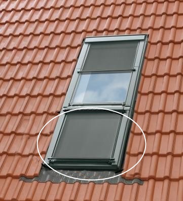 VELUX Hitzeschutz Markise mit Schnurzug für Untenelemente GIL + GIU