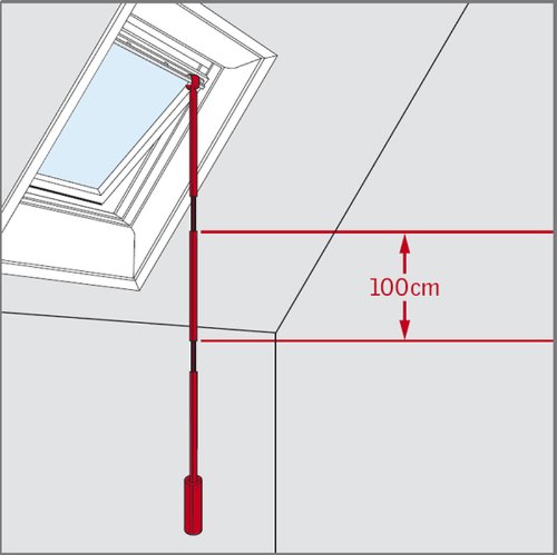 VELUX ZCT 100 Verlängerungsstange 100cm für Teleskop Bedienungsstange